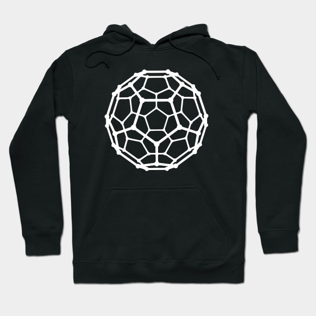 Fullerene Carbon Molecule Hoodie by CelestialStudio